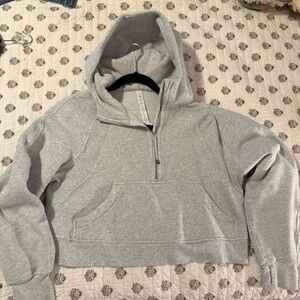 Half zip hooded scuba